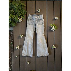 ART CLASS Girls Light Wash Flare Denim Jeans Size 12